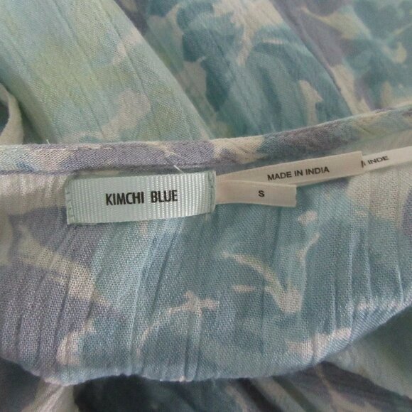 Kimchi Blue Floral Ruffle Blue Tunic Dress - Picture 9 of 9